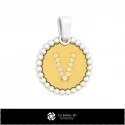 3D Pendant With Letter V