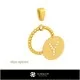 3D Pendant With Letter Y Home, Bijuterii 3D , Pandative 3D CAD, Pandativ cu Litere 3D , Pandativ cu Bile 3D 