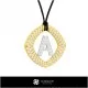 3D Pendant With Letter A Home, Bijoux 3D CAO, Pendentifs 3D CAO, Pendentifs Lettre 3D