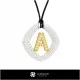 3D Pendant With Letter A Home, Bijuterii 3D , Pandative 3D CAD, Pandativ cu Litere 3D 