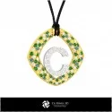 3D Pendant With Letter C 