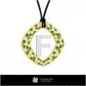 3D CAD Pendant With Letter F