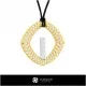 3D CAD Pendant With Letter I Home, Jewelry 3D CAD, Pendants 3D CAD , 3D Letter Pendants