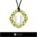 3D CAD Pendant With Letter U