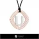 3D CAD Pendant With Letter U Home, Bijoux 3D CAO, Pendentifs 3D CAO, Pendentifs Lettre 3D