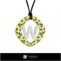 3D CAD Pendant With Letter W