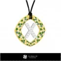 3D CAD Pendant With Letter X 