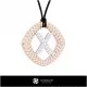 3D CAD Pendant With Letter X Home, Jewelry 3D CAD, Pendants 3D CAD , 3D Letter Pendants