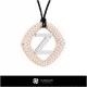 3D CAD Pendant With Letter Z Home, Bijuterii 3D , Pandative 3D CAD, Pandativ cu Litere 3D 