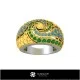 3D CAD Gemstone Rings Home, Bague de Pierres Precieuses 3D, Bijoux 3D CAO, Anneaux 3D CAO, Anneaux de Mode 3D , Anneaux de Coc