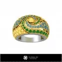 3D CAD Gemstone Rings