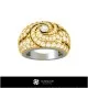 3D CAD Gemstone Rings Home, Inele cu pietre pretioase 3D, Bijuterii 3D , Inele 3D CAD, Inele Fashion 3D , Inele Cocktail 3D 