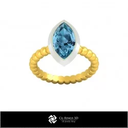 3D CAD Ball Ring Home, Jewelry 3D CAD, Rings 3D CAD , Diamond Rings 3D