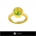 3D CAD Ball Ring with Opal