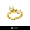 3D CAD Ball Ring with Pearls