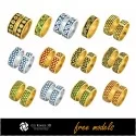 3D CAD Collection of Wedding Rings With Enamel - Free 3D Models