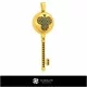 3D CAD Key Pendant with Playing Cards Home, Jewelry 3D CAD, Pendants 3D CAD , 3D Diamond Pendants
