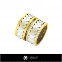 3D CAD Wedding Rings with Playing Cards