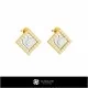 3D CAD Children Earrings with Playing Cards Home, Bijuterii 3D , Cercei 3D CAD, Cercei cu Stifturi 3D, Cercei Copii 3D