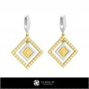 3D CAD Earrings with Playing Cards