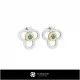 3D CAD Earrings with Playing Cards Home, Bijuterii 3D , Cercei 3D CAD, Cercei cu Diamante 3D, Cercei cu Stifturi 3D