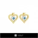 3D CAD Earrings with Playing Cards