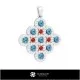 Pendant 3D-Jewelry 3D CAD Home, Jewelry 3D CAD, Pendants 3D CAD , 3D Diamond Pendants