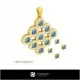 Pendentif 3D-Bijoux 3D CAO Home, Bijoux 3D CAO, Pendentifs 3D CAO, Pendentifs Diamant 3D