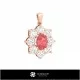 Bijoux-Pendentif 3D CAO Bijoux 3D CAO, Pendentifs 3D CAO, Pendentifs Diamant 3D, Pendentifs Floraux 3D