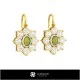 3D CAD Opal Earrings Home, Jewelry 3D CAD, Earrings 3D CAD , 3D Drop Earrings, 3D Opal Earrings