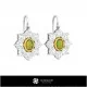 3D CAD Opal Earrings Home, Bijuterii 3D , Cercei 3D CAD, Cercei Picatura 3D, Cercei cu Opal 3D 