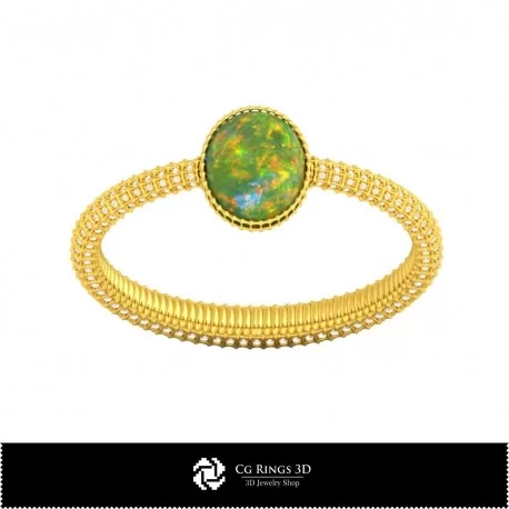 3D CAD Bracelet with Opal Home, Jewelry 3D CAD, Bracelets 3D CAD , Vintage Jewelry 3D CAD , 3D Bracelets, 3D Bangle , 3D Opal B