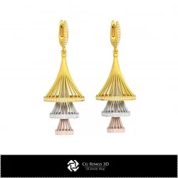 3D CAD Earrings Home, Bijuterii 3D , Cercei 3D CAD, Cercei Picatura 3D