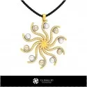 3D CAD Pendant with Pearls