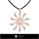 Bijoux-Pendentif 3D CAD Bijoux 3D CAO, Pendentifs 3D CAO, Pendentifs Diamant 3D, Pendentifs Floraux 3D