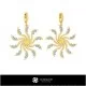 3D CAD Earrings Home, Jewelry 3D CAD, Earrings 3D CAD , 3D Diamond Earrings, 3D Pearl Earrings