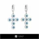 3D CAD Religious Earrings Home, Bijuterii 3D , Cercei 3D CAD, Cercei cu Diamante 3D