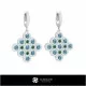 3D CAD Earrings Home, Bijuterii 3D , Cercei 3D CAD, Cercei cu Diamante 3D