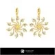 3D CAD Earrings with Pearls Home, Bijuterii 3D , Cercei 3D CAD, Cercei cu Diamante 3D, Cercei cu Perle 3D 