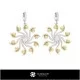 3D CAD Earrings with Pearls Home, Bijuterii 3D , Cercei 3D CAD, Cercei cu Diamante 3D, Cercei cu Perle 3D 