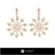3D CAD Earrings with Pearls Home, Bijuterii 3D , Cercei 3D CAD, Cercei cu Diamante 3D, Cercei cu Perle 3D 