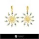 3D CAD Earrings Home, Bijoux 3D CAO, Boucles D'oreilles 3D CAO, Boucles D'oreilles Diamant 3D