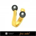 3D CAD Ring with Pearls-Free 3D Model