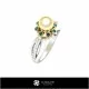 3D CAD Pearl Ring Home, Bijuterii 3D , Inele 3D CAD, Inele cu Perle 3D 