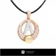 3D CAD Pearl Pendant with Letter A Home, Bijuterii 3D , Pandative 3D CAD, Pandativ cu Litere 3D , Pandativ cu Perle 3D 