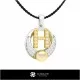 3D CAD Pearl Pendant with Letter H Home, Jewelry 3D CAD, Pendants 3D CAD , 3D Letter Pendants, 3D Pearl Pendants