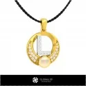 3D CAD Pearl Pendant with Letter L 