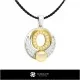 3D CAD Pearl Pendant with Letter O Home, Bijuterii 3D , Pandative 3D CAD, Pandativ cu Litere 3D , Pandativ cu Perle 3D 