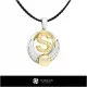 3D CAD Pearl Pendant with Letter S Home, Jewelry 3D CAD, Pendants 3D CAD , 3D Letter Pendants, 3D Pearl Pendants