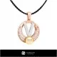 3D CAD Pearl Pendant with Letter V Home, Bijuterii 3D , Pandative 3D CAD, Pandativ cu Litere 3D , Pandativ cu Perle 3D 